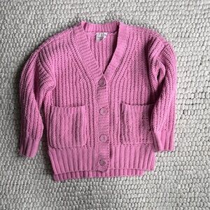 Abercrombie Kids Pink Knit Sweater 5/6